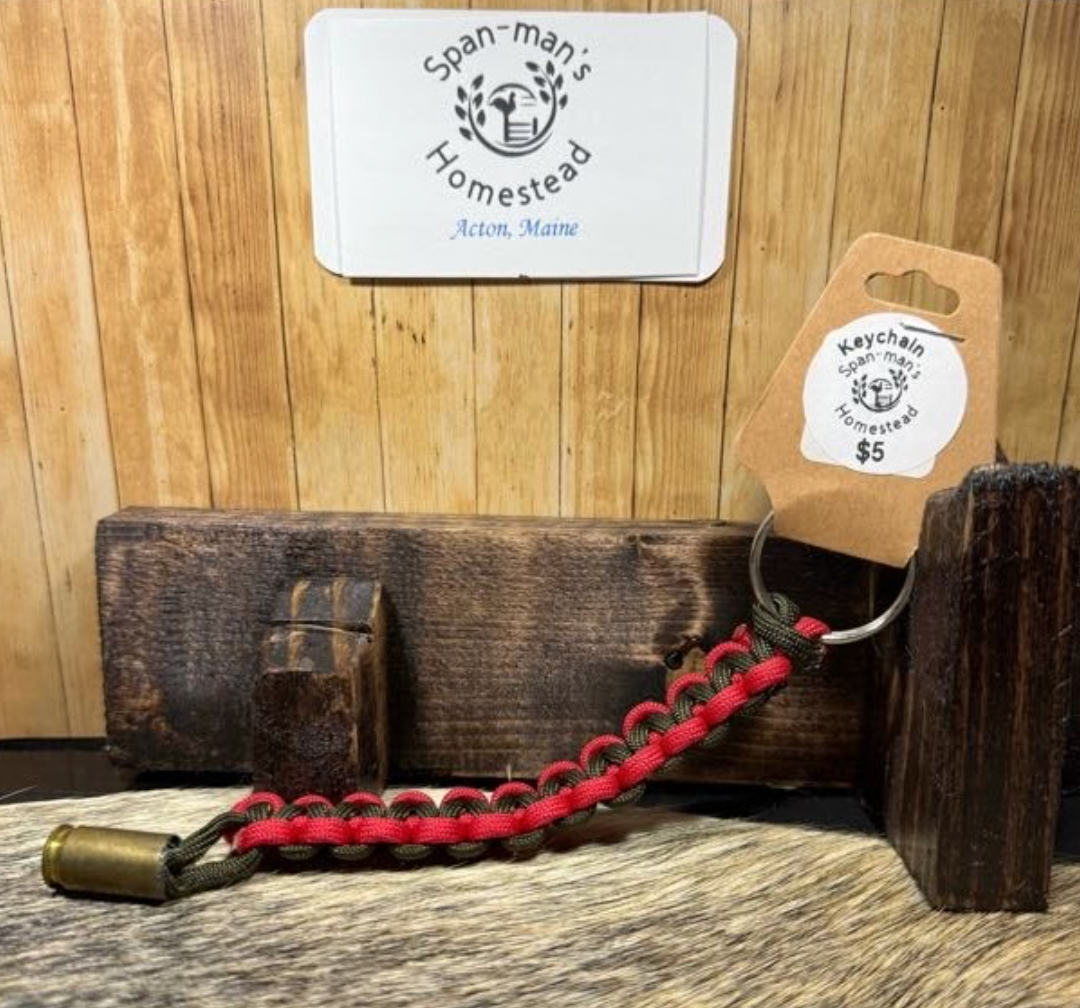 Paracord Keychain with Brass