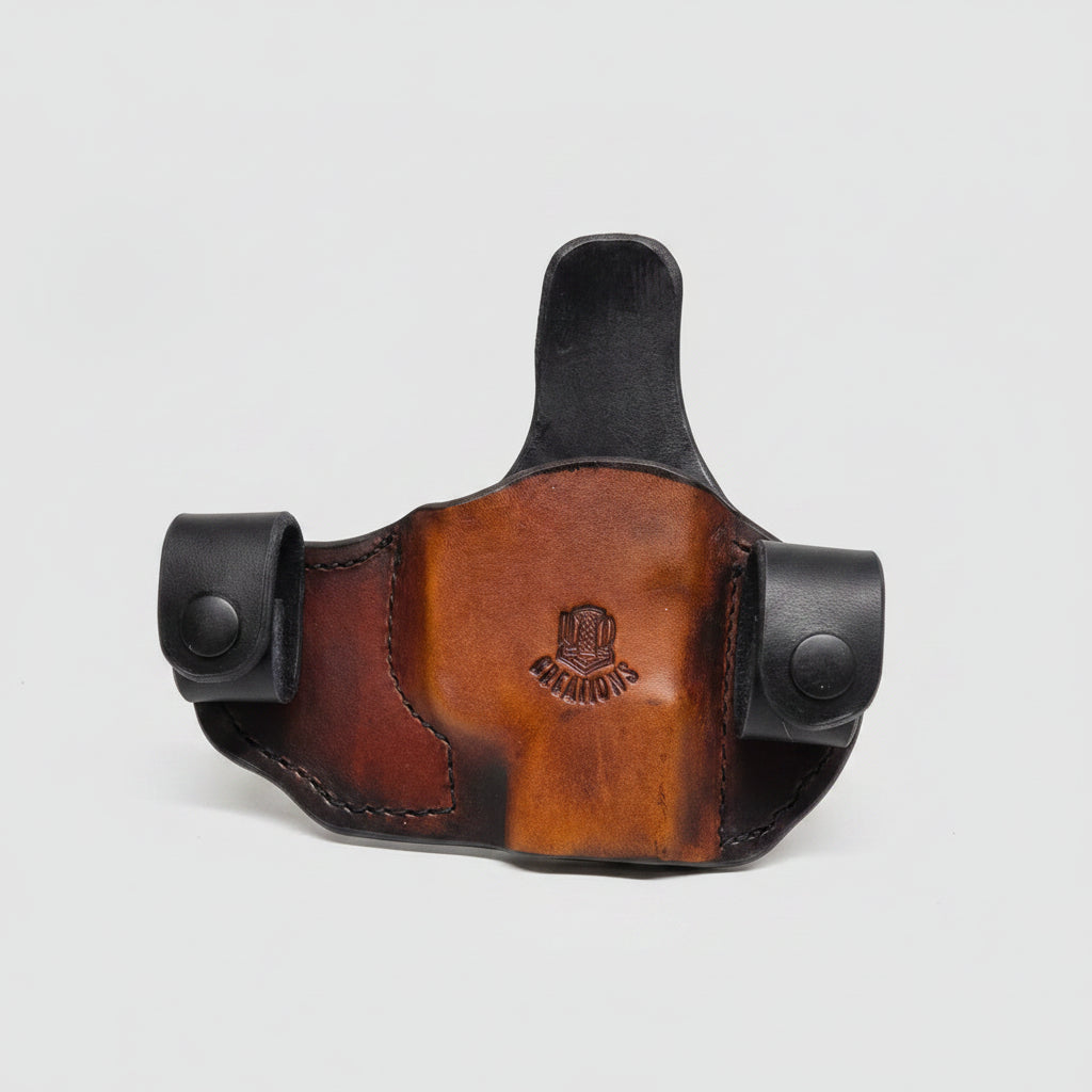 IWB and OWB hybrid holster.
