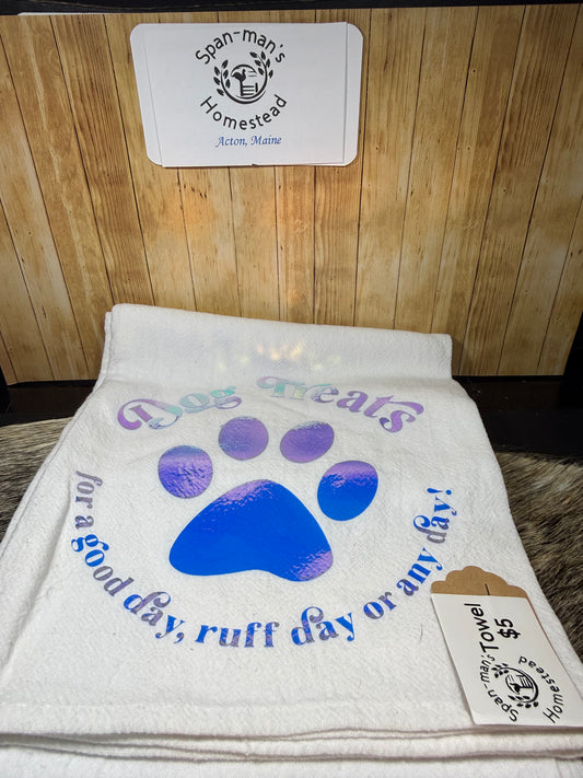 Dog Pattern Flour Sack Towel