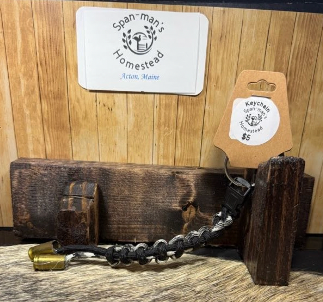 Paracord Keychain with Brass