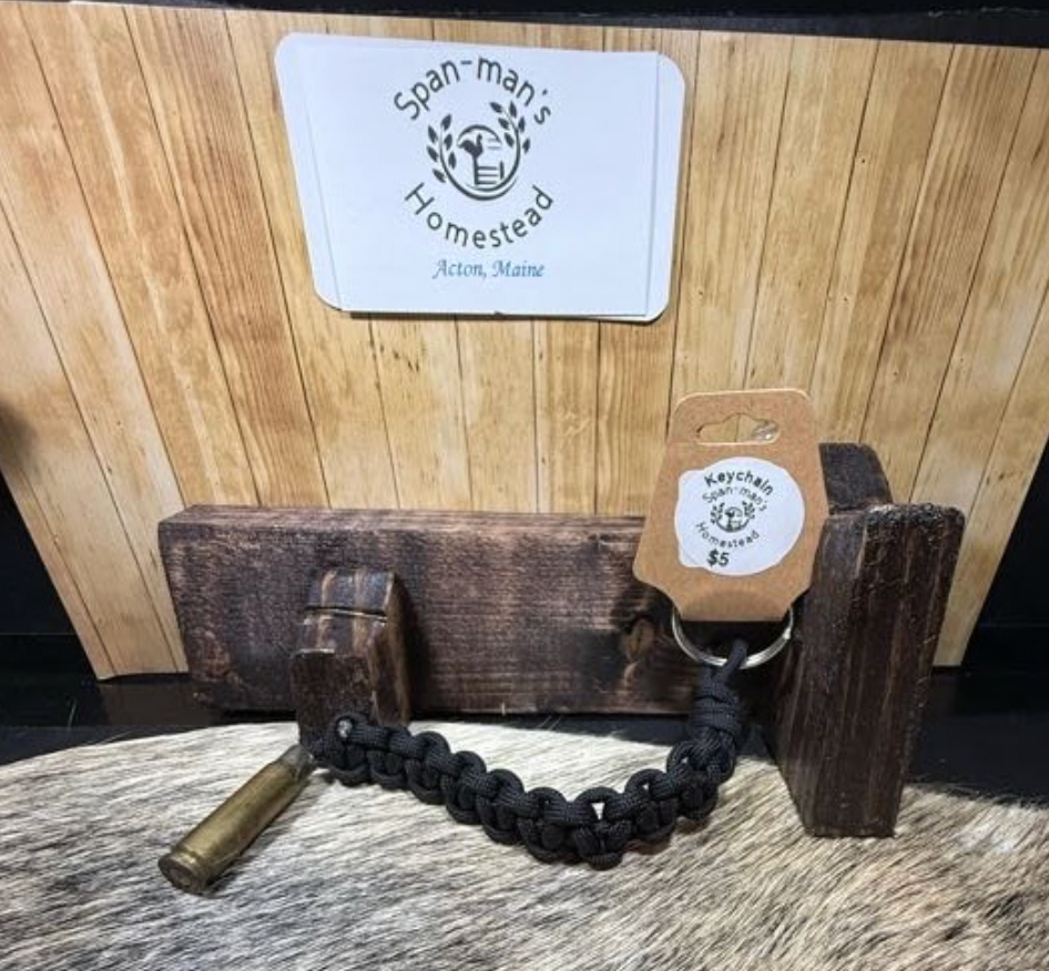Paracord Keychain with Brass