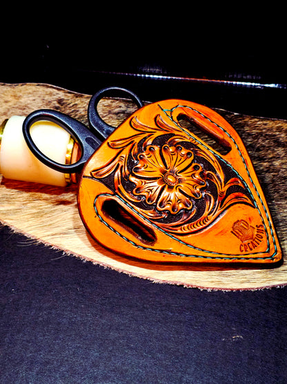 Handmade Leather Knife Scabbard – Durable, Custom Fit Sheath